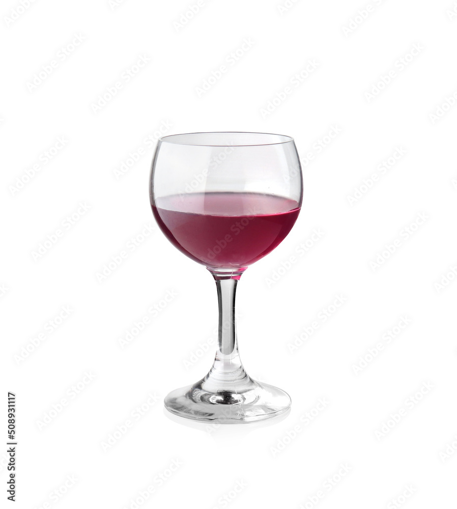 Red wine glass isolated on white background Red wine glass isolated on white background