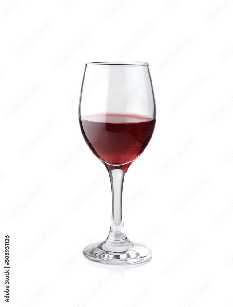 Red wine glass isolated on white background Red wine glass isolated on white background