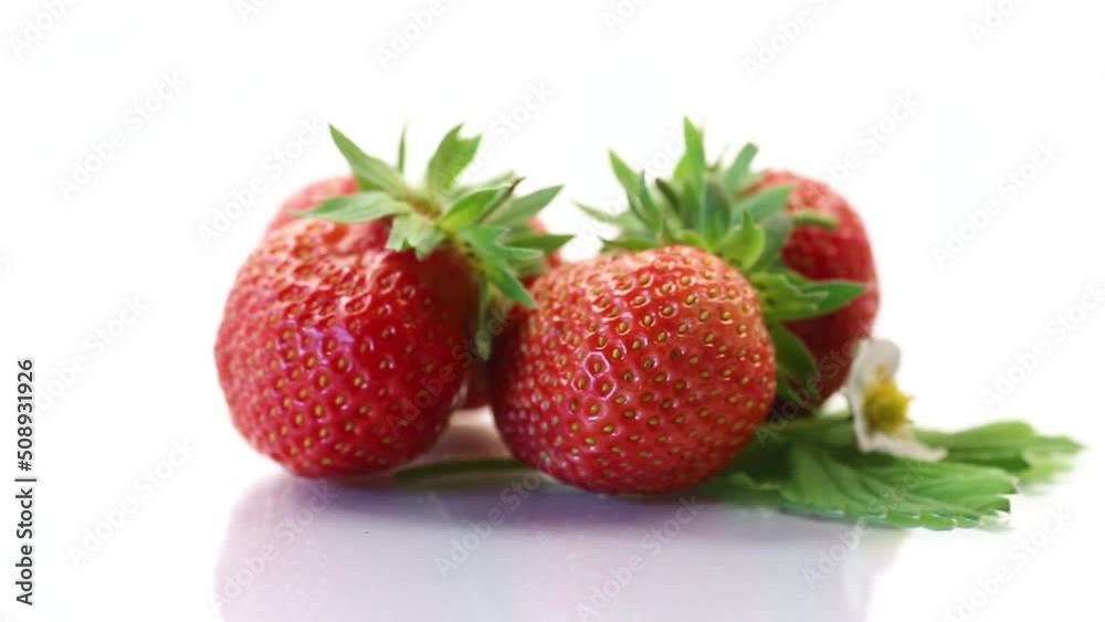 fresh ripe organic red strawberry isolated on white background fresh ripe organic red strawberry isolated on white background