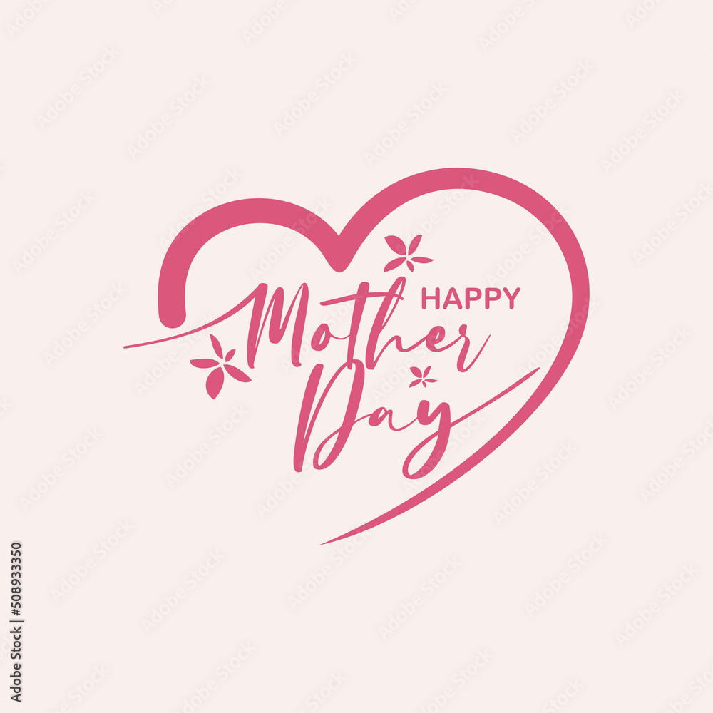 Mother's day logo icon vector