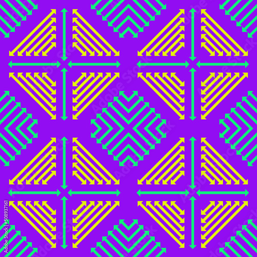 colourful asian geometric fabric pattern
