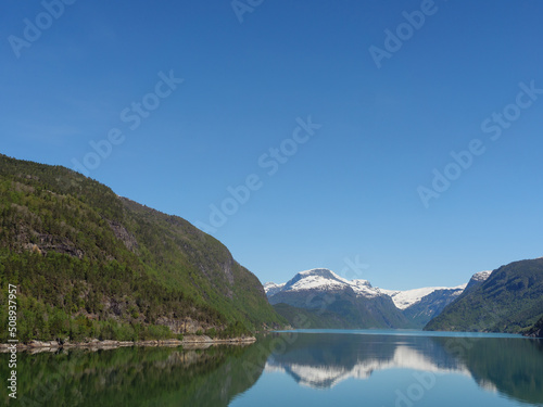 Fototapeta Naklejka Na Ścianę i Meble -  Der Hardangerfjörd in Norwegen