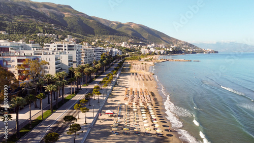 Early morning on the embankment of Vlore