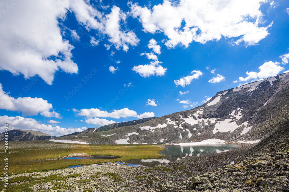 Mountain lake in Altai mountains. Russia