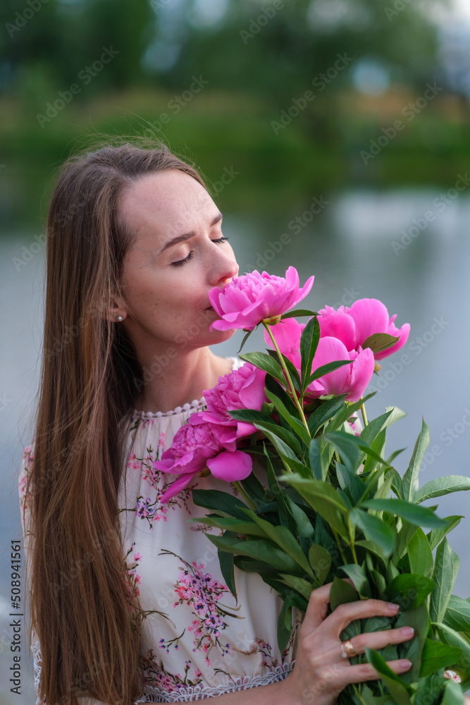 Fototapeta premium Pink peonies