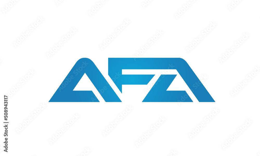 Connected AFA Letters logo Design Linked Chain logo Concept Connected AFA Letters logo Design Linked Chain logo Concept