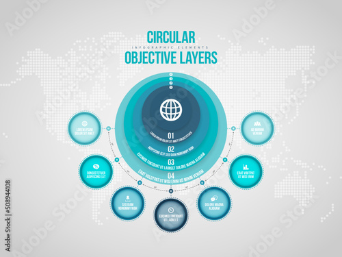Circular Objective Layers Infographic