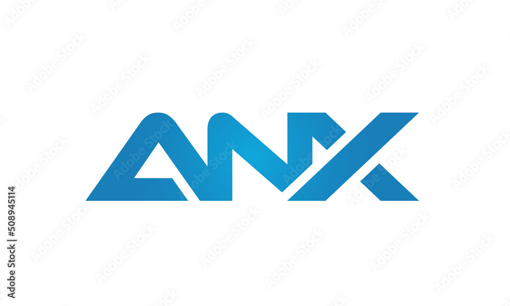 ANX linked letters logo icon ANX linked letters logo icon