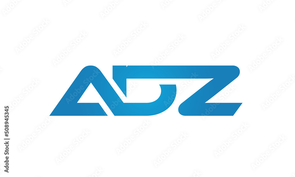 ADZ linked letters logo icon ADZ linked letters logo icon