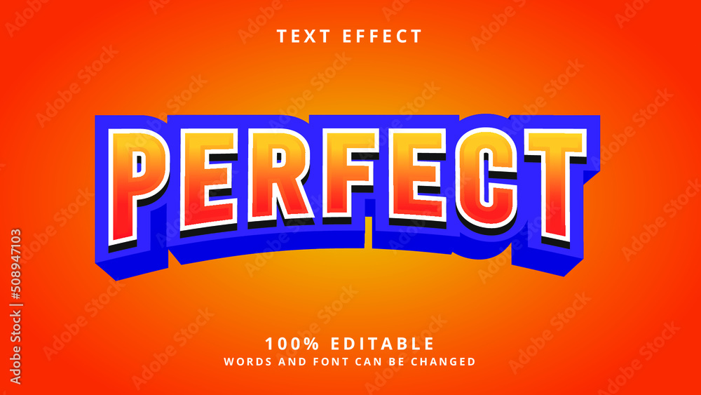 Perfect text effect
