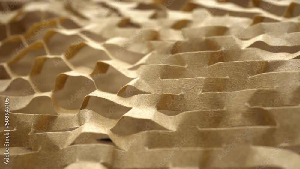 Macro Rotating Sliced Paper Strips Background