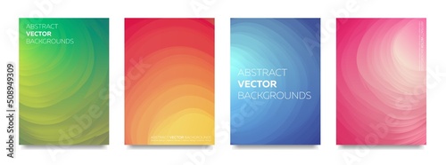 A set of colorful, abstract minimalistic backgrounds with gradients.