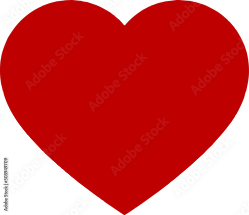  vector red heart shape illustration