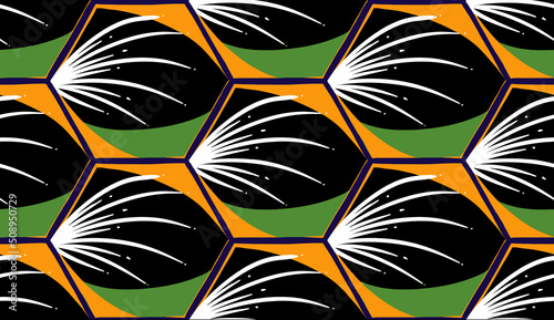 Geometric ethnic pattern seamless flower color oriental. seamless pattern. Design for fabric, curtain, background, carpet, wallpaper, clothing, wrapping, Batik, fabric,Vector illustration. pattern sty