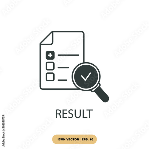  result icons symbol vector elements for infographic web