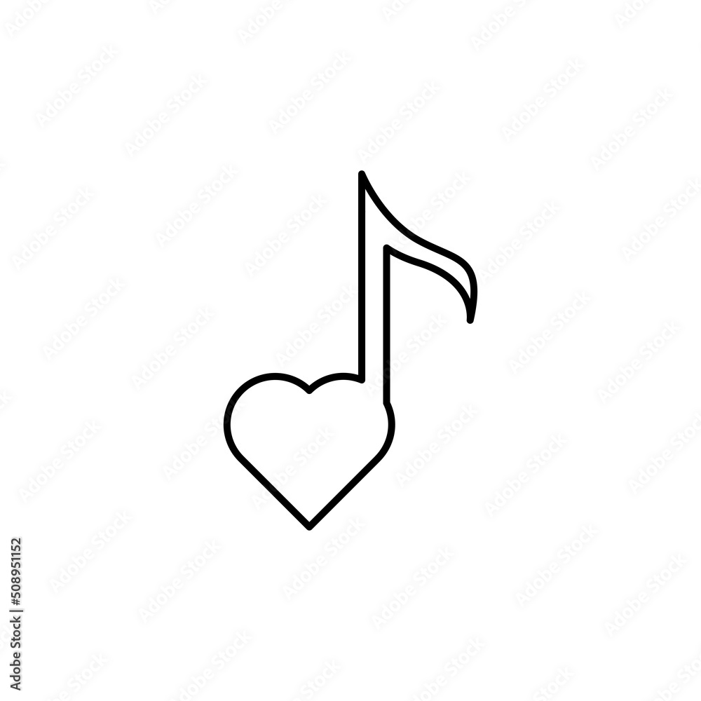Musical Notation Icon Vector Isolated on White Artboard Musical Notation Icon Vector Isolated on White Artboard