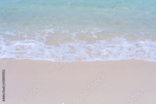 Beautiful tropical beach sea and sand in Andaman Sea Thailand