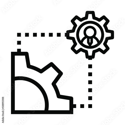 Settings, user, team management icon