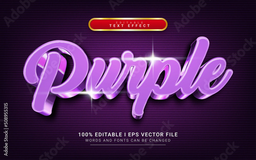 purple text effect