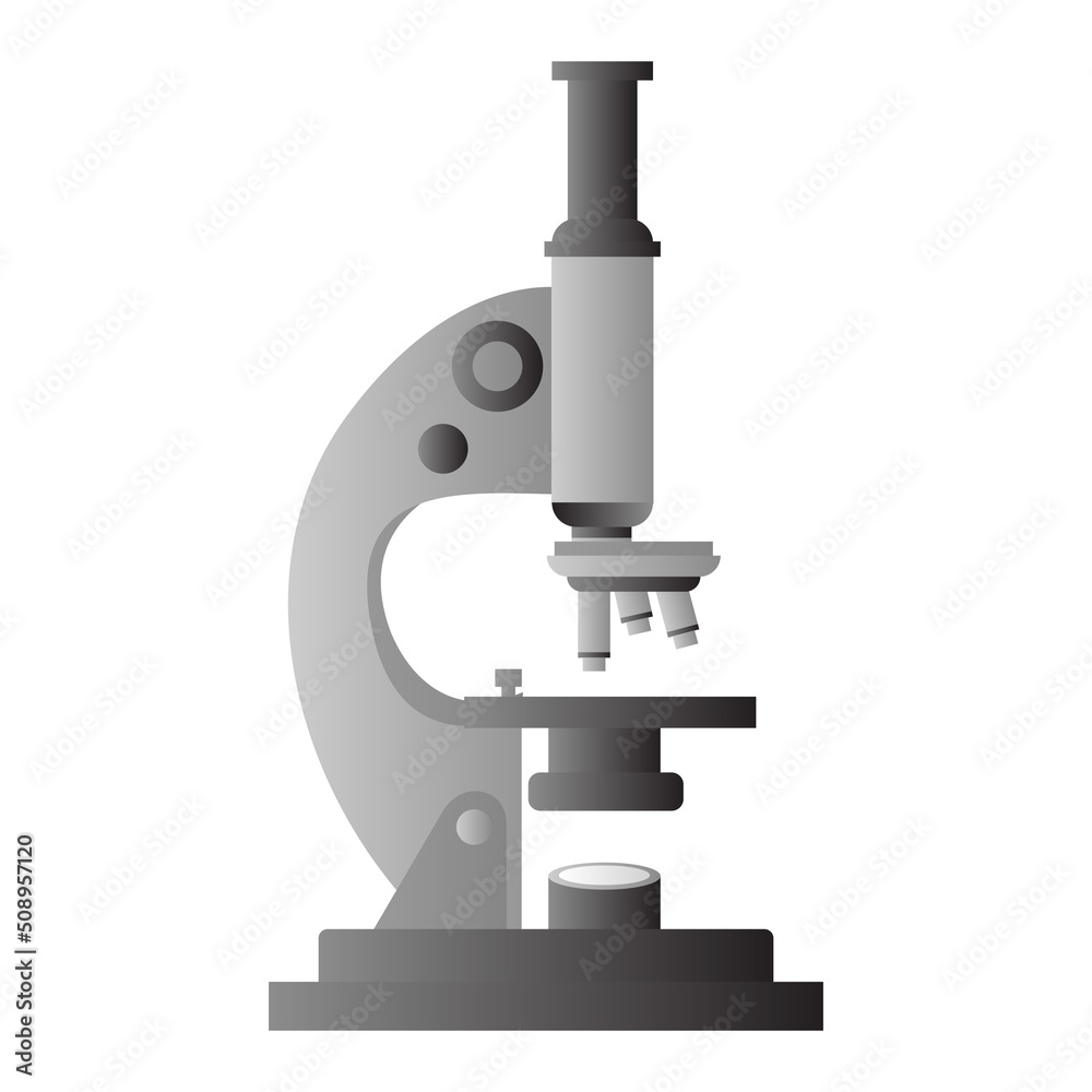 Cartoon science microscope vector isolated object illustration Cartoon science microscope vector isolated object illustration