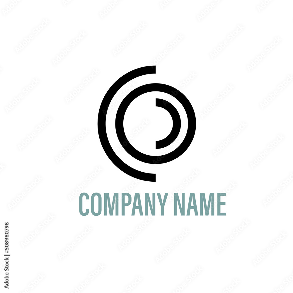 Obraz premium Abstract Real Estate Technology Geometric Business Logo Concept Vector. Abstract Simple Logo Template. Vector illustration.