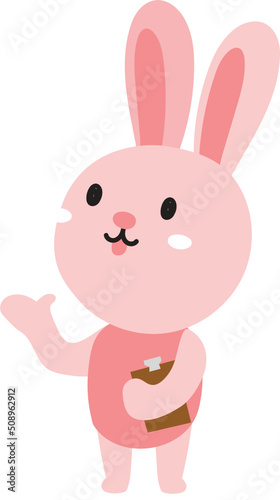 Cute rabbit cartoon