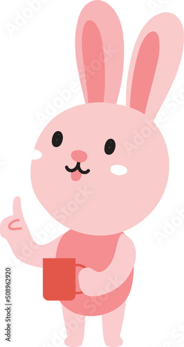Cute rabbit cartoon