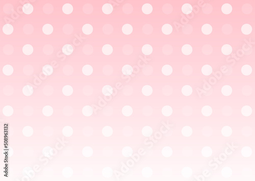 背景　薄い水玉　グラデーション　ピンク