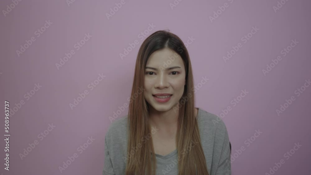 Young woman video conference, education or interview online with laptop computer anytime anywhere. Work at home. Young woman video conference, education or interview online with laptop computer anytime anywhere. Work at home.