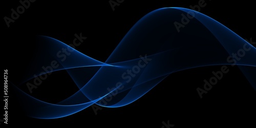 Abstract background with flowing grid line. Dynamic waves 
