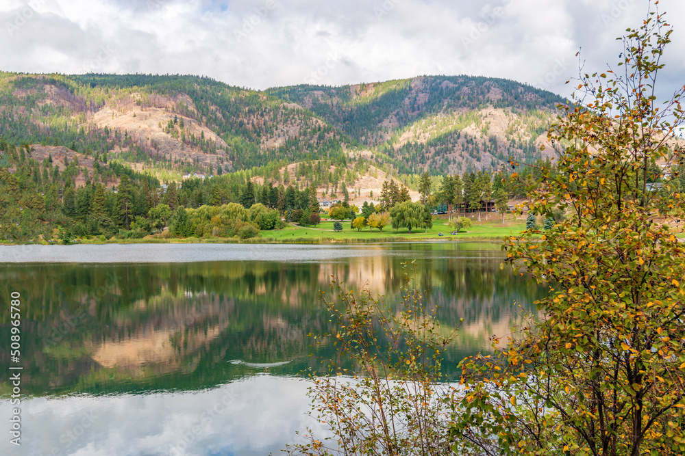 Majestic mountain lake in Canada.