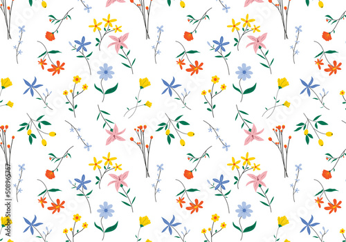 hand draw floral pattern