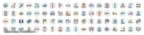 racing outline icons set. thin line icons such as m leaf, hang glider, kicking, kmh, punching, kart racing, football flag, drifting, null icon.