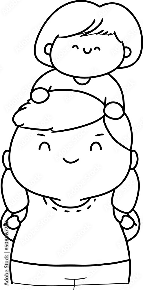 Father's Day Doodle Cute Illustration
Father's Day Doodle Cute Illustration