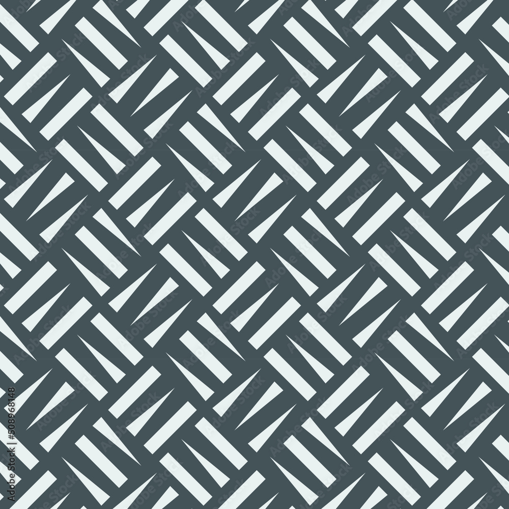 Vector pattern repeating three triangle rows of checkered plates with square in center, texture background. Pattern is on swatches panel Vector pattern repeating three triangle rows of checkered plates with square in center, texture background. Pattern is on swatches panel