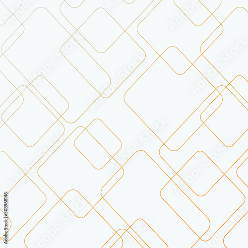 Geometric vector pattern, repeating thin linear rounded rectangle shape. Clean design for fabric wallpaper painted. Pattern is on swatches panel
