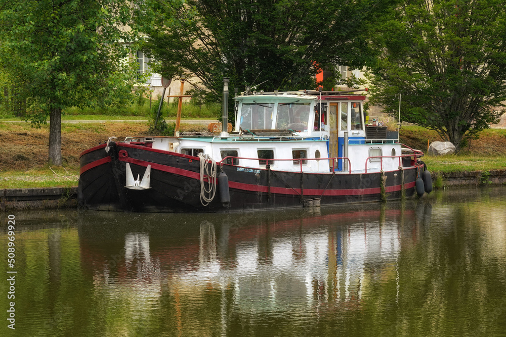 Hausboot auf dem Canal du Vosge