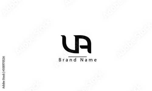VA AV V A abstract vector logo monogram template