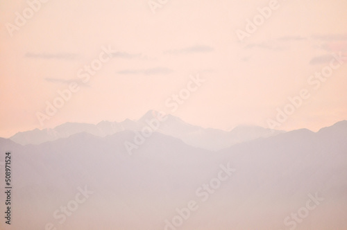 clouds over the mountains