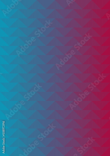Gradient abstract background from triangular shapes. Color transition from blue to pink. Empty space to insert text and other graphic elements. Background for advertising products.