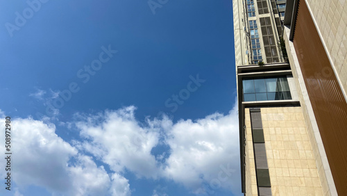 modern office building with sky