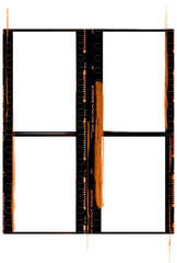 Medium format color film frame. Blank large format blank film negative or picture frame, free photo space.