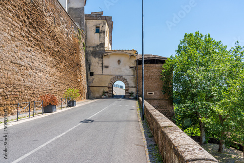 Scenic sight in the village of Gallese, Province of Viterbo, Lazio, Italy.