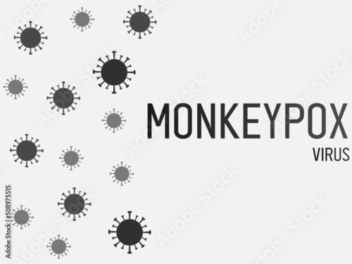 Monkeypox virus illustration