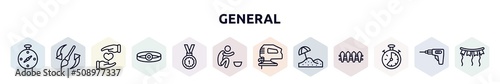 general outline icons set. thin line icons such as compass pointing south east, history brush, heart between hands, head mirror, win, poor, fretsaw, sand, analog stopwatch icon.