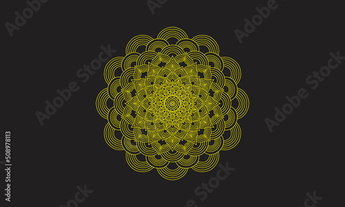 Mandala Coloring Illustration. Coloring book for adult and older children. Coloring page with mandala. Outline hand drawn. Vector illustration.