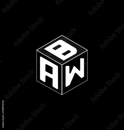 cube letter logo design, Font letter logo design.