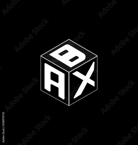 cube letter logo design, Font letter logo design.