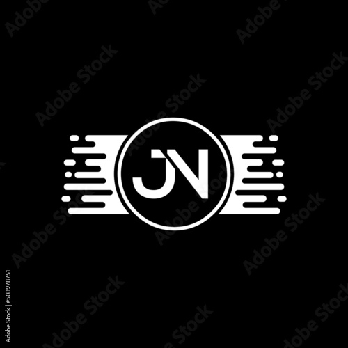 Initial Letter JN Logo Design Vector Template. Creative Abstract JN Letter Logo Design