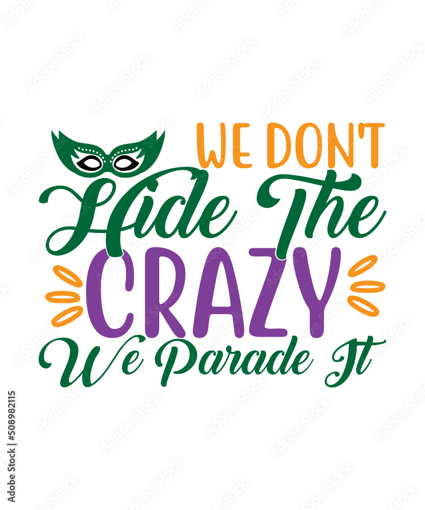 Obraz premium Mardi gras t shirt designs